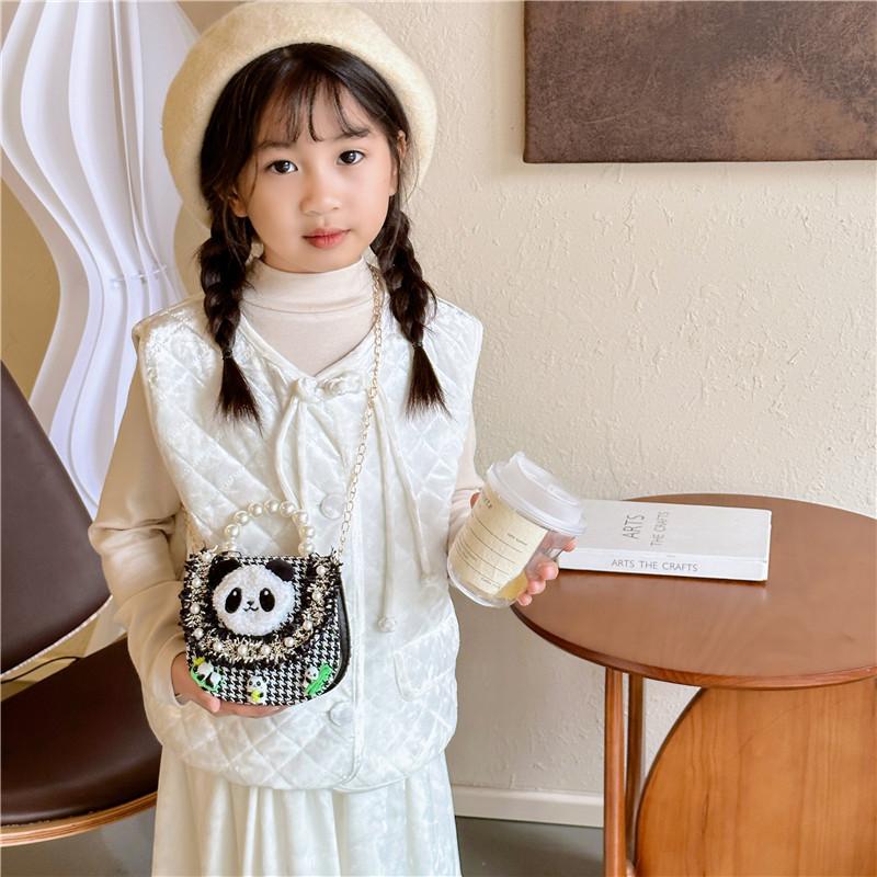 Stylish Children's Mini Panda Shoulder Bag Cute Animal Design For Girls And Boys