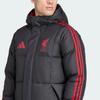 adidas Liverpool Football Club Duck Down 600 Fill Striped Hooded Down Jacket Men Outerwear JW0966