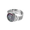 Seiko 100 Meter wasserdicht Automatik Stahlarmband für Herren und Damen schwarzes Zifferblatt SBSA221