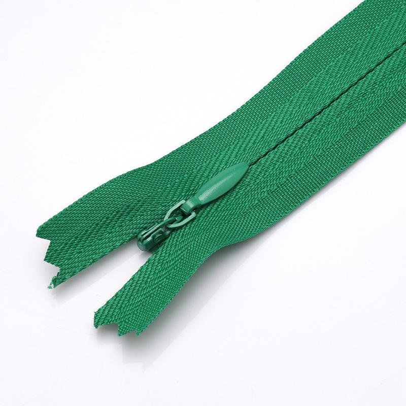 Colored Nylon Invisible Zipper for Home Textiles & Clothing Accessories - #3 Closed-End Design