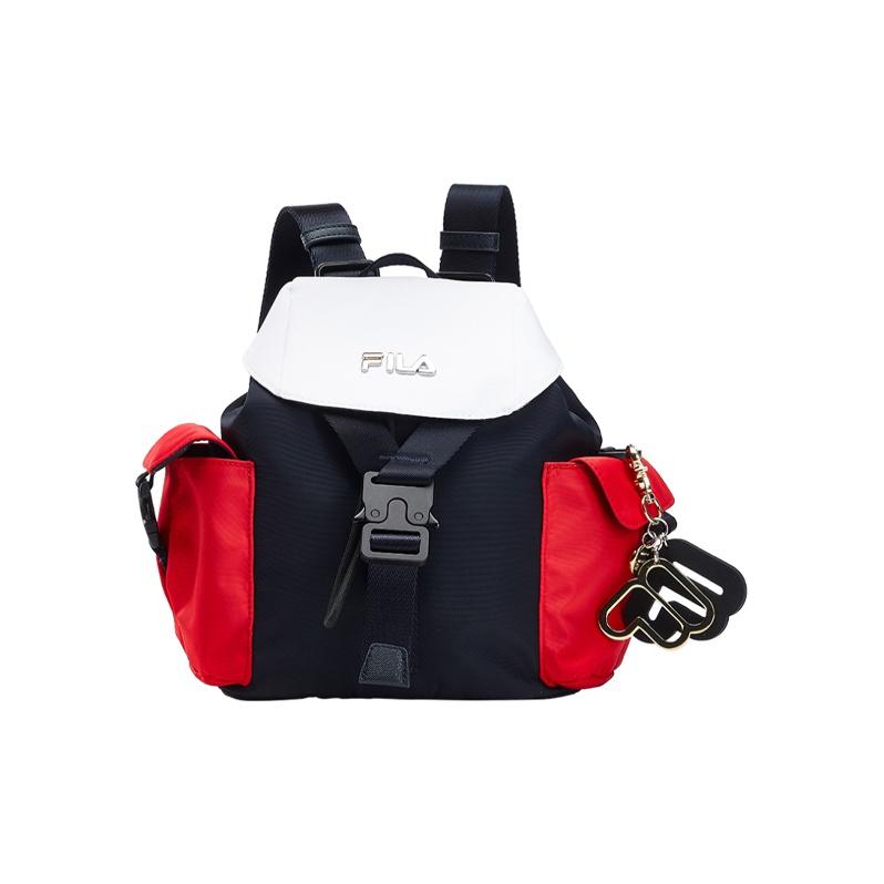 New FILA Polyurethane With Synthetic Leather Backpack Regular Unisex Legend Blue F13W038105F-DB