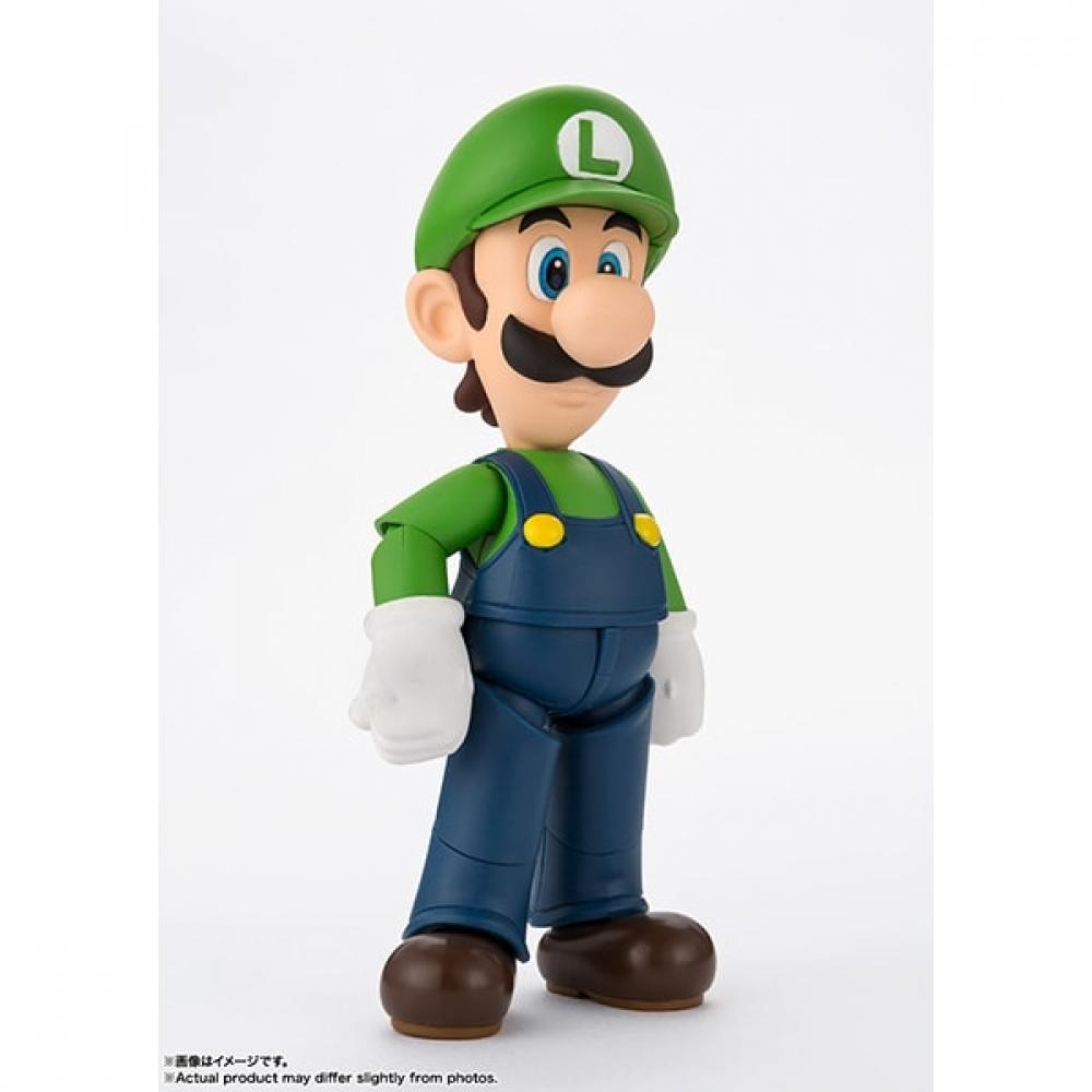 Bandai S.h.figuarts Super Mario Luigi [bemalte Actionfigur ca. 110 mm]