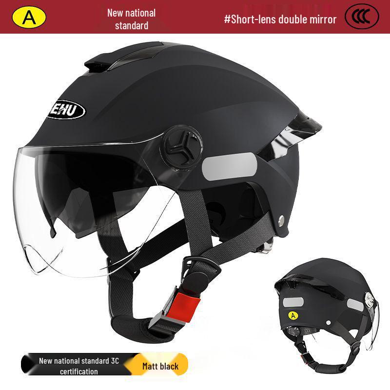 3C Certified Electric Vehicle Helmet, All-Season Half Helmet for Men and Women