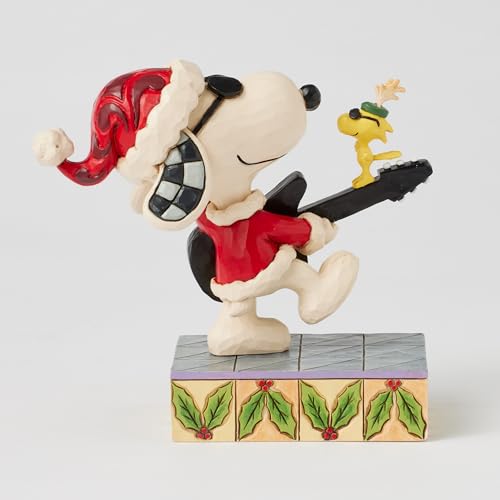 JIM SHORE Snoopy & Woodstock Rock <Christmas> 6017236