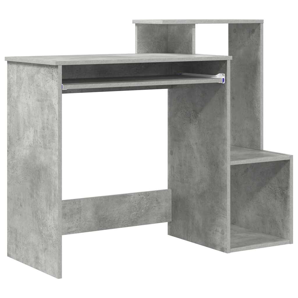 Concrete Grey Desk 106 x 41 x 88.5 cm Particleboard
