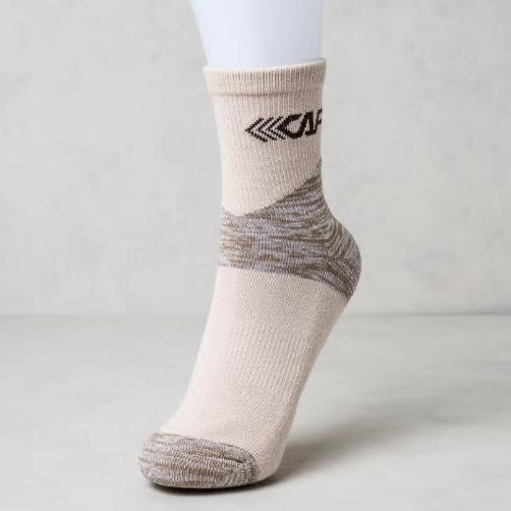 Le CAF Women's Sports Socks[6~8(US) 3.5~5.5(UK)37~39(EU)] Beige/Blue
