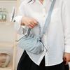 Geraffte Zugbeutel-Tasche mit gerafftem Griff Abnehmbarer Riemen Nylon Umhängetasche für den lässigen Alltag