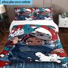 3PCS Vibrant Anime Characters 3pcs Bedding,Including 3PCS Duvet Cover And 2pcs Pillowcases Perfect for Christmas,Ideal for Bedroom, Dormitory