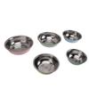 5pcs Stainless Steel Mixing Bowl Set Round Nesting Bowls Multifunctional Metal Serving Bowls Kitchen