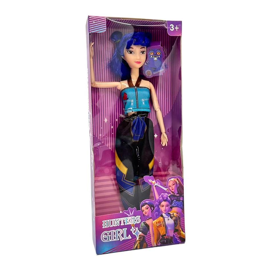 Kpop Demon Hunters Figure Cartoon Kawaii Tiger Rumi Mira Zoey Action Figure PVC Desk Decoration Model Doll Toy Kids Gift