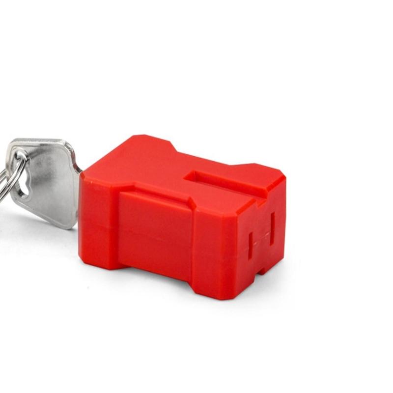 2PCs Industrial  Outlet Locking set Secure Cord Lockout Device Heat Resistant plugs  Lock Set for Polarized Plugs