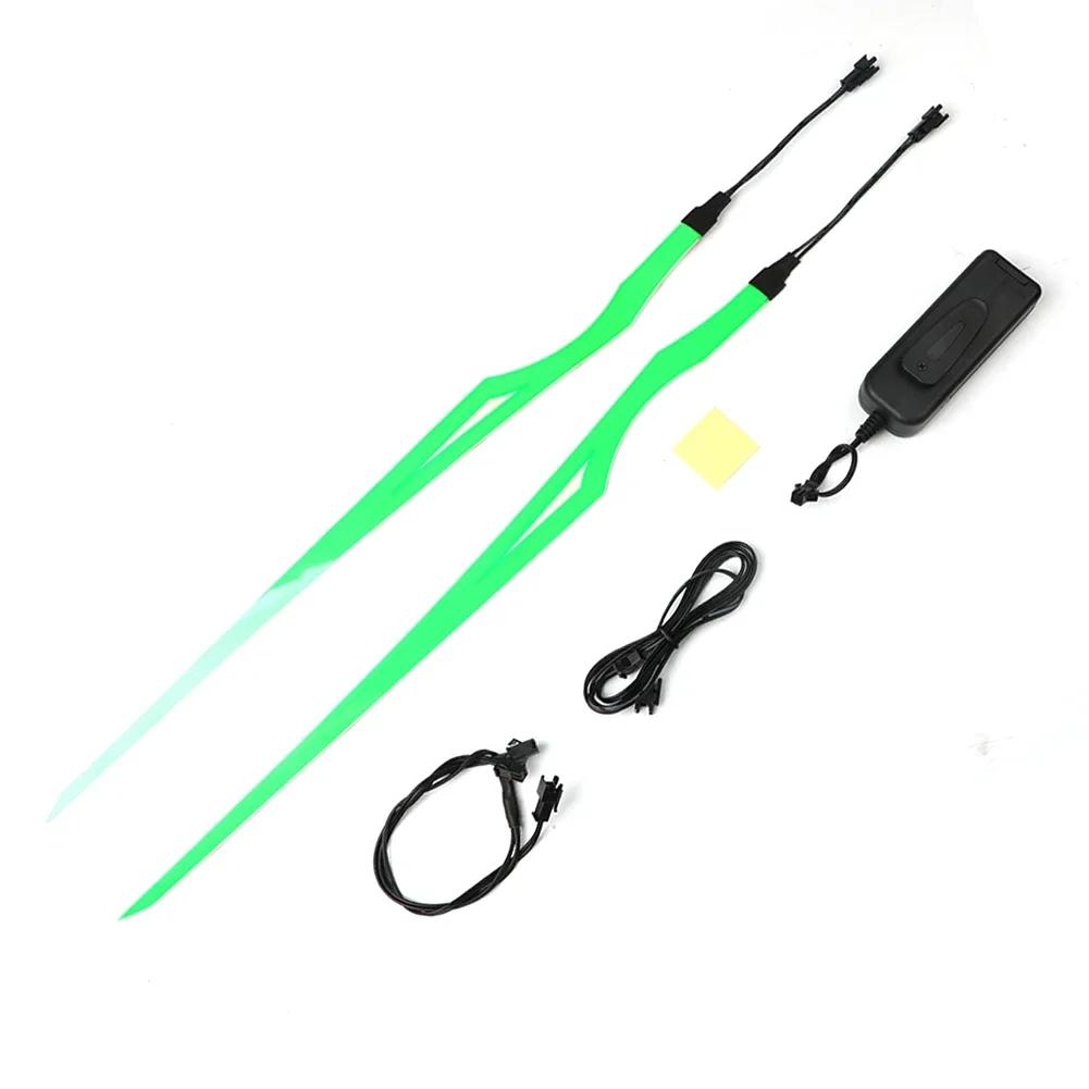 

Новый 4-в-1 мотоциклетный шлем со светодиодной полосой холодного света EL наклейка водонепроницаемые предупреждающие огни аксессуары для ночной езды на мотоцикле