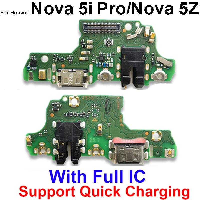 

USB-док-станция, зарядное устройство для Huawei Nova Lite 2 Plus 2 3 4 5 5i Pro 2S 3E 3I 4E 5T 5Z USB-плата для быстрой зарядки, гибкий кабель Nova 5i Pro 5Z
