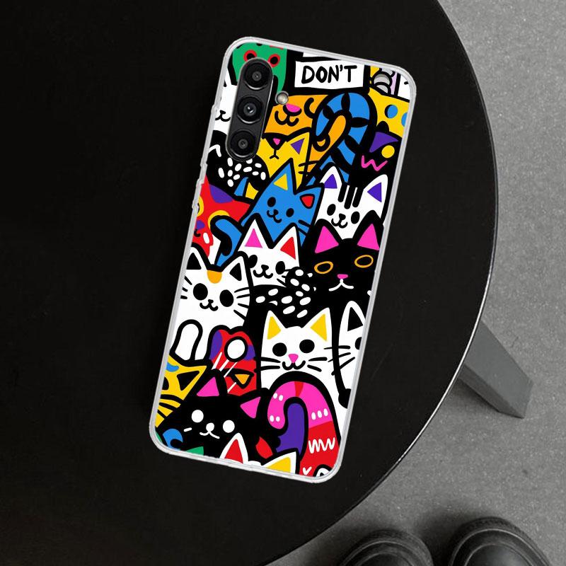 Graffiti Fashion Cool Phone Case Cover for Samsung Galaxy A17 A16 A26 A36 A56 A57 A37 A15 A25 A35 A55 A14 A24 A34 A54 A13 A23 A3