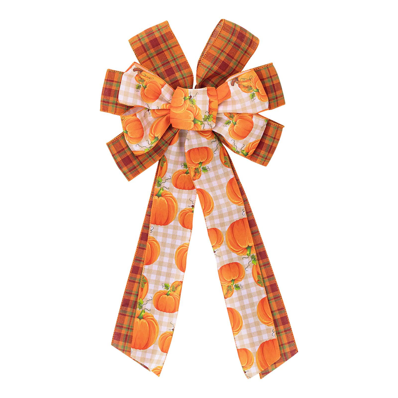 

Персонализированный декоративный бант с вышивкой на День благодарения One Size