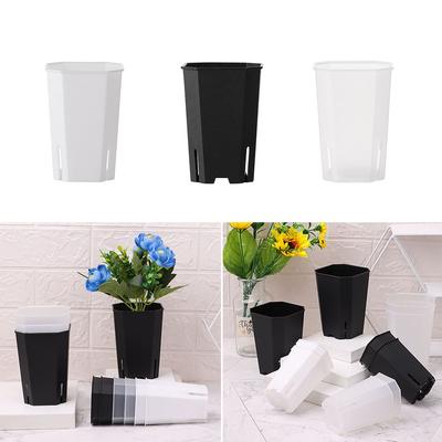 Decorate Octagonal Succulents Plastics Potted Plants Flowerpot Side Opening Vientiane Pots