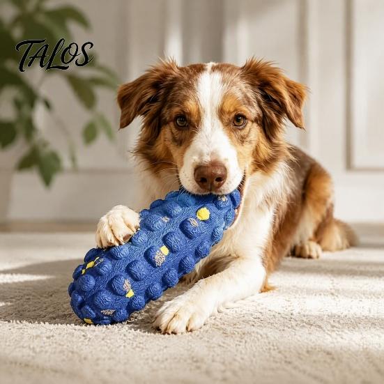 Puppy Teething Relief Toys High-Resilience Foam Dog Chew Toy, Indestructible Corn ETPU Material Teeth Cleaning Toy for Aggressive Chewers, Fetch