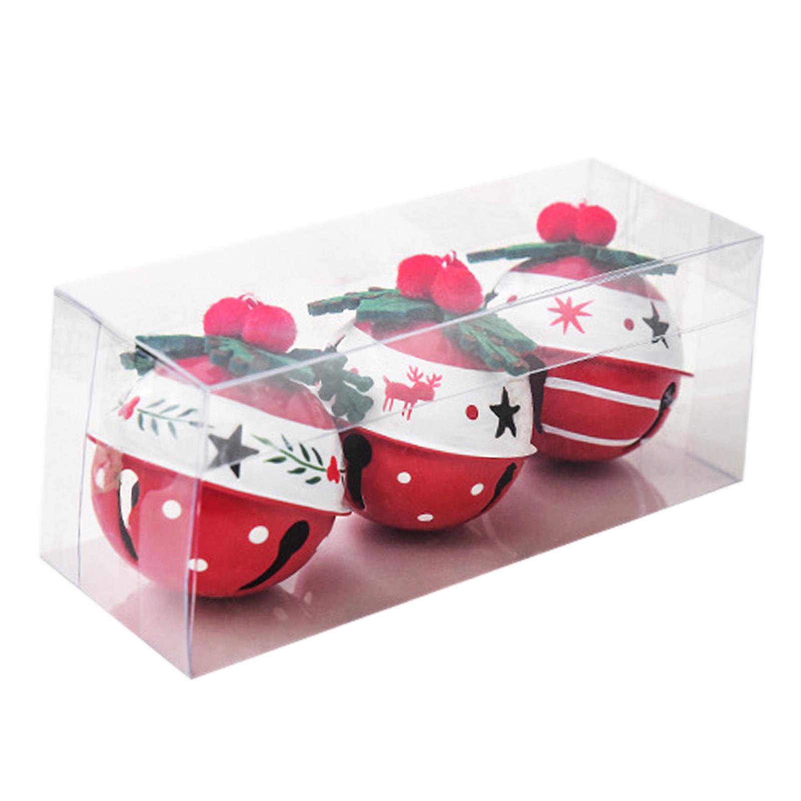 

3Pcs Bell Christmas Hanging Ornaments Xmas Decor Christmas Hanging Decorations for Holiday New Year Party Anniversary Indoor