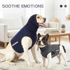2-in-1 Breathable Dog Calming Shirt with Hood Reflective Soft Skin-friendly Anxiety Wrap Vest for Dogs Homewear Outdoor Travel