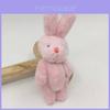 Mini 6cm Long Hair Jointed Rabbit Plush Teddy Bear Doll Diy Decor Clothing Gift Box Accessory