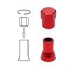 4 Set TR413 Red Car Truck Tire Wheel Tyre Valve Stem Hex Caps with Sleeve Covers Tyre Valve Caps Car Wheel Tire Valve Caps