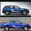 Pair Of Truck Pickup SUV Body Side White & Red Vinyl Graphics Decal Stickers New