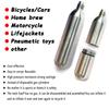 Optimized Valve Dual Seal Air Canister 8g/12g/16g Reusable Stainless Steel Gas Cartridge for Cycling Tire Repair Aquarium Oxygen