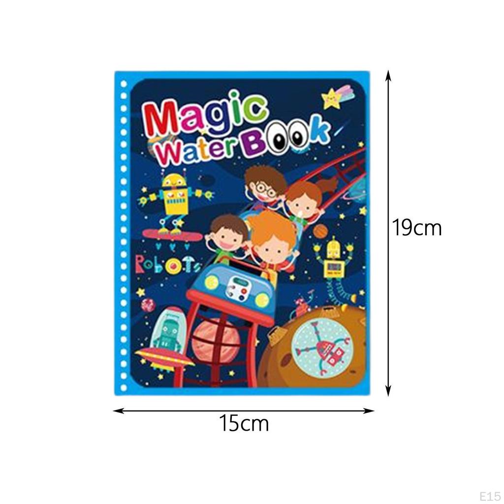 Adorable Water Painting Book, Arts Toy Colouring Book Reusable Drawing Tablet for Boys Girls