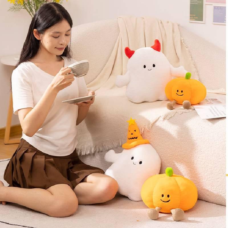 Adorable Plush Pumpkin Doll Halloween Decoration Soft And Cuddly Plush Toy For Kids