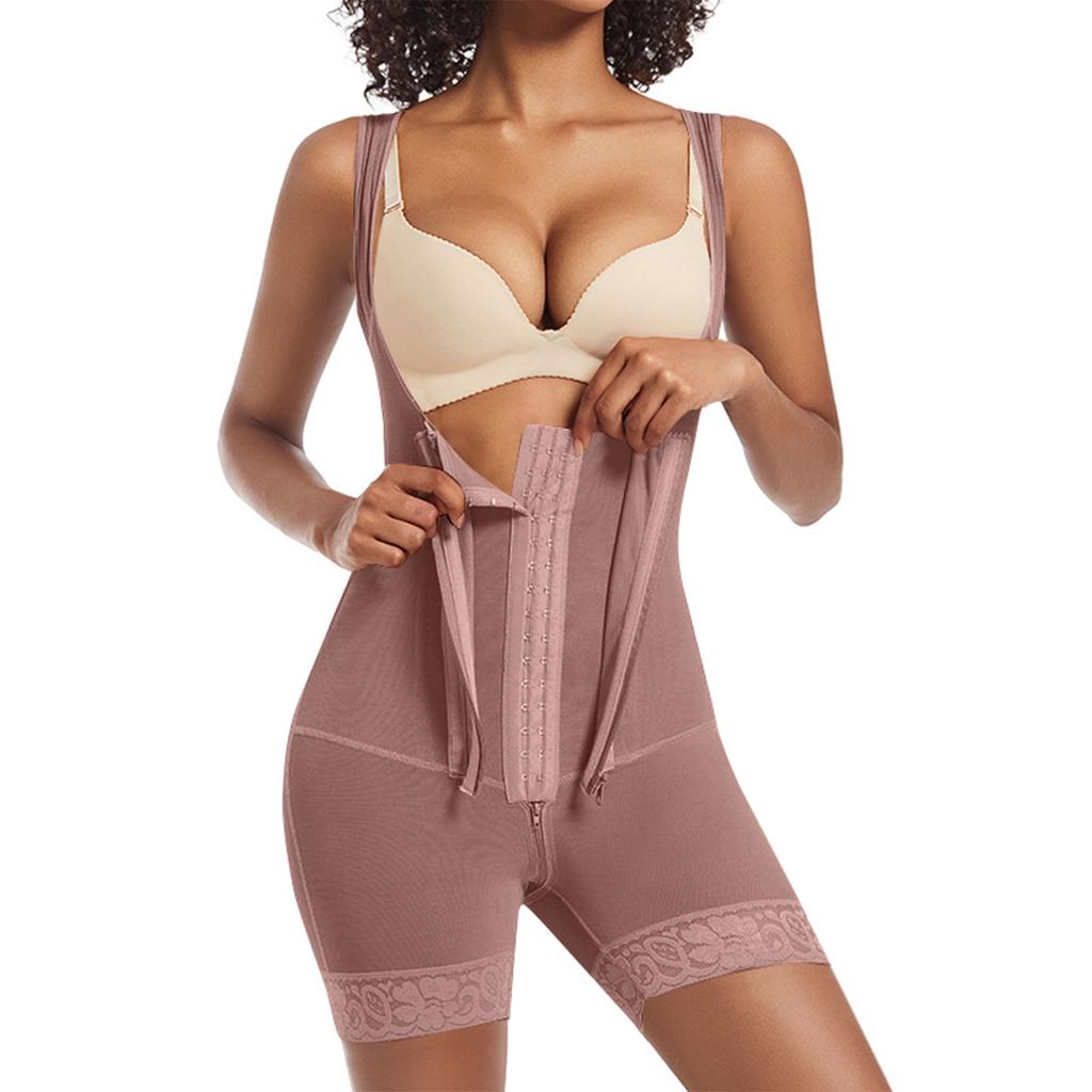 Women's Solid Color Tight Waist Shaping Top Tummy Shaping Bodysuit