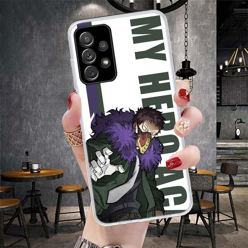 My Hero MHA Art Anime Phone Case For Samsung Galaxy A12 A22 A32 A52 A72 A02S A51 A50S A71 A70 A31 A20S Note 20 Ultra S10 A10S Ga