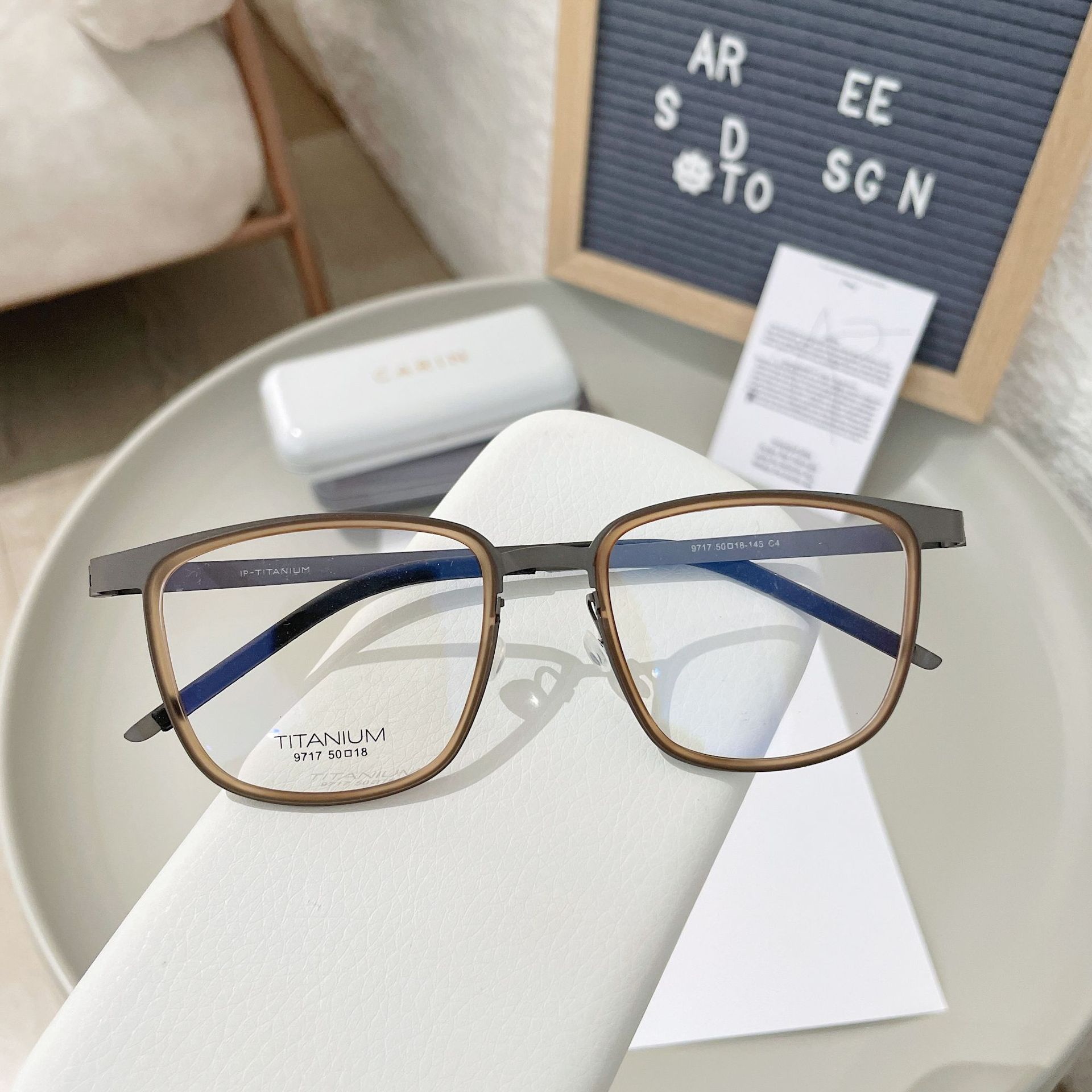 

High Quality Titanium Reading Glasses For Men Anti Blue Light Prescription Optical Frame Square Eyewear Durable Lightweight Original lens 0