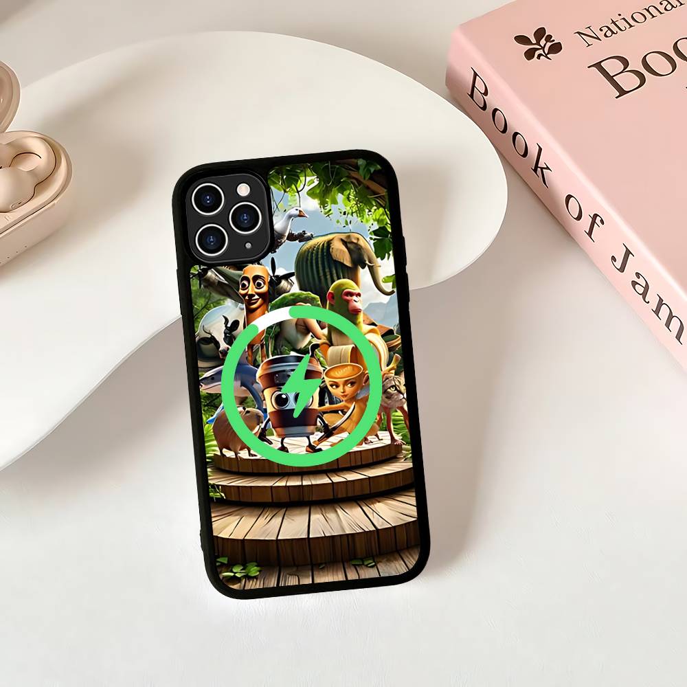 I-ITALIANS B-Gehirnfäule Kreatives Tier Für Magesafe Magnetische Kabellose Handyhülle Für IPhone 17 Pro Max Air 13 12 Mini 16 15 14 11