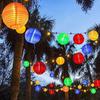 Solar Lantern String Lights 10 Leds Waterproof Garden String Light for Outdoor Yard Balcony Fences Porch Patio Party Decor