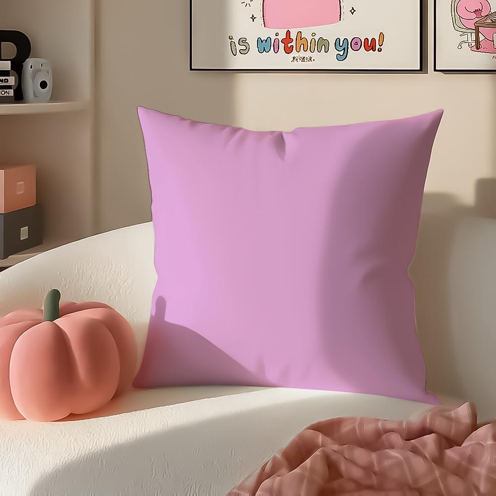 Bright Cheerful Ar Candy Color Cushion Cover Pillowcase Short Plush Invisible zipper Room Sofa Cushion Cover