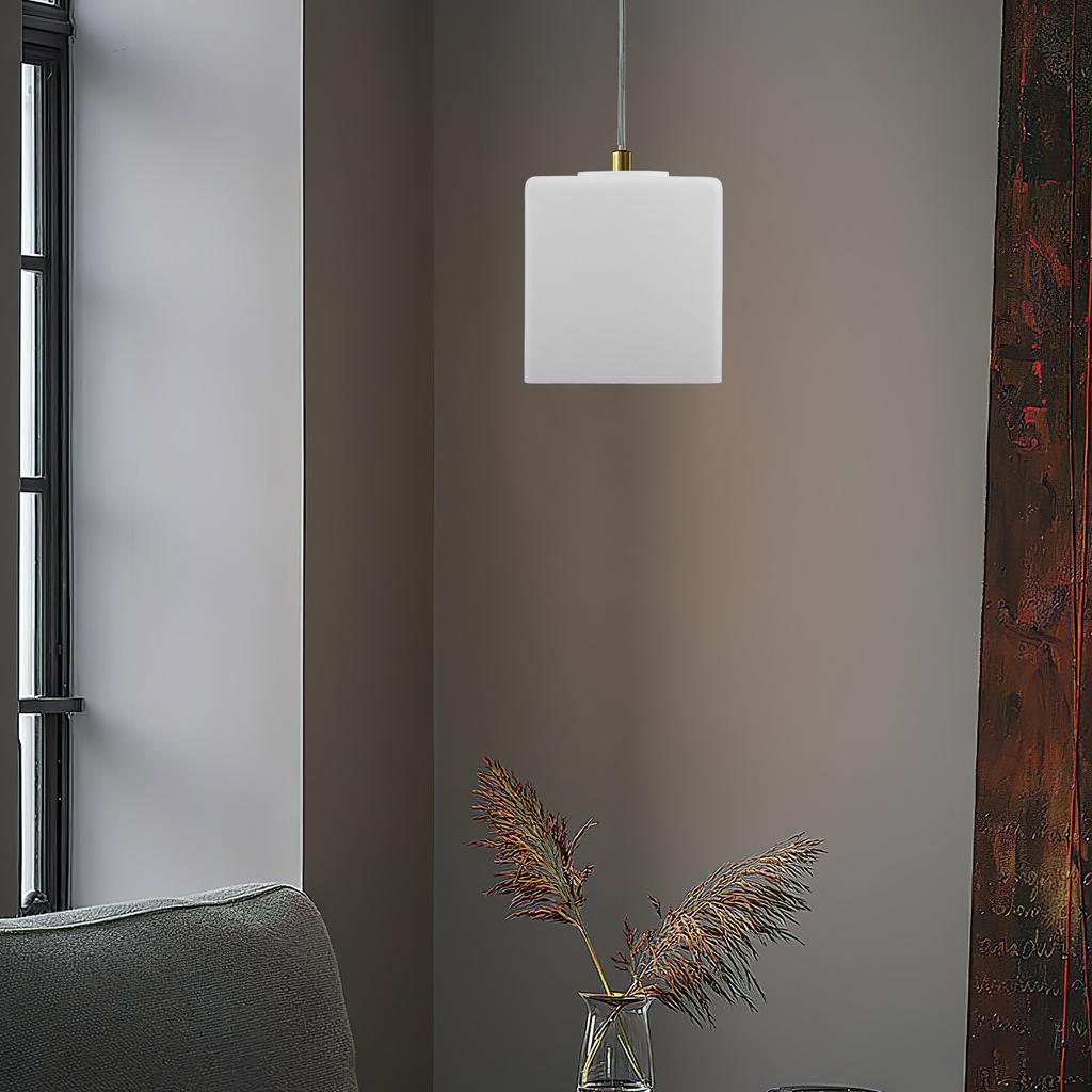 100Mm Glass Lampshade Square Replacement Ceiling Lamp Shade Pendant Light Cover Dining Bedroom Glass Light Shade
