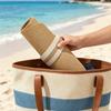 Cappello da Sole da Spiaggia Estivo da Donna in Paglia - Leggero con Fascia a Strisce Pieghevole per Esterno - Disponibile in 4 Colori