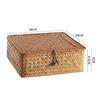 Woven Sea Vine & Bamboo Rectangle Snack Storage Basket