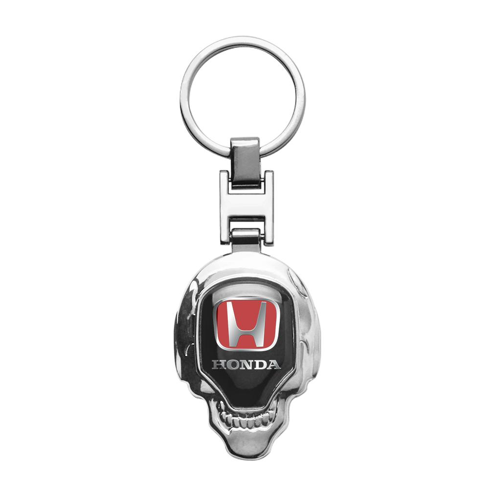 VFHJQ1 New Metal/Leather Keychain Hand-Woven Key Rope Key Ring Key Holder Gift For Honda Mugen Typer ACCORD Avancier Airwave Civic FK8
