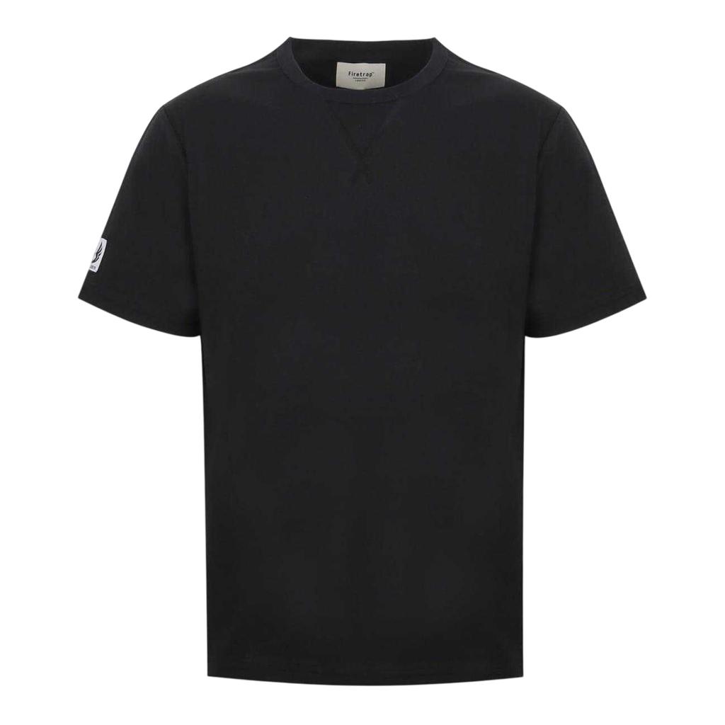 Firetrap Mens Logo Crew Neck Regular Short-Sleeved T-Shirt