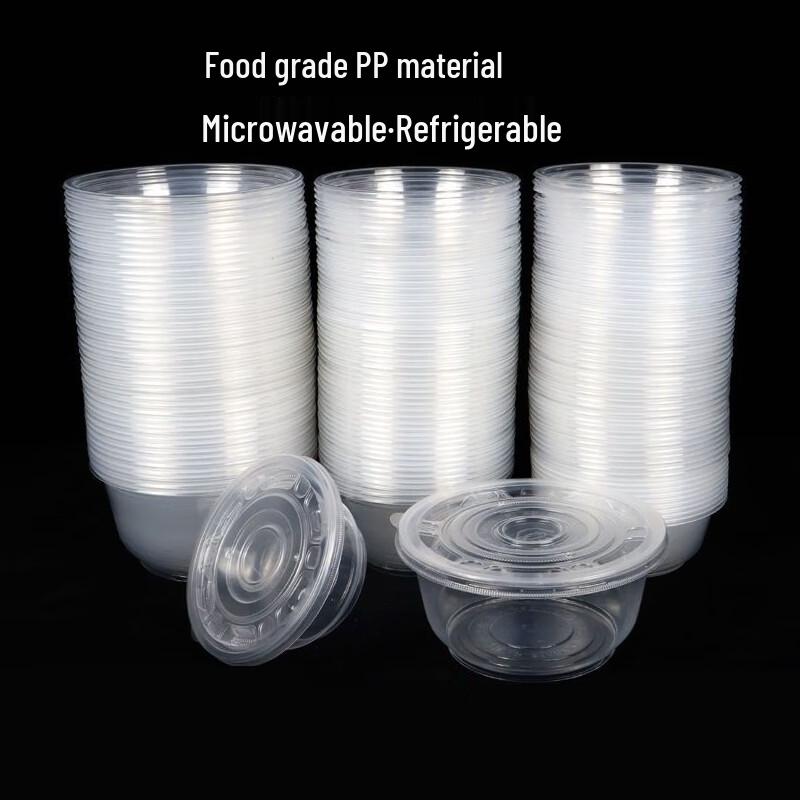 Disposable Plastic Food Grade Bowls with Lids