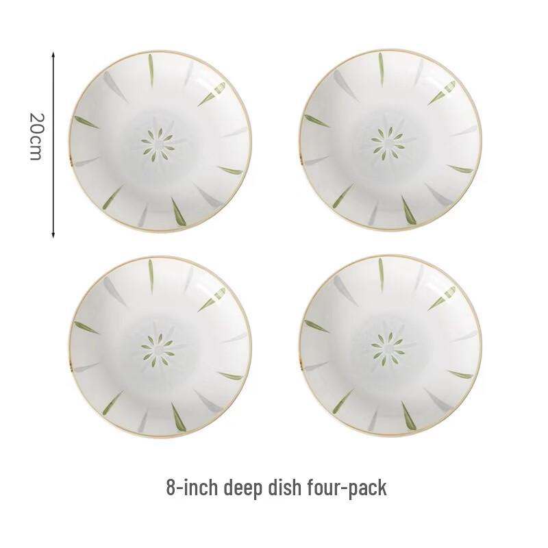 abay Qingmu Style Ceramic Dinner Plates