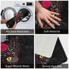 Day Of The Dead Kitten Cat Sugar Skull Front Floor Door Entrance Mats Outdoor Mexican Halloween Floral Doormat Garden Carpet Rug