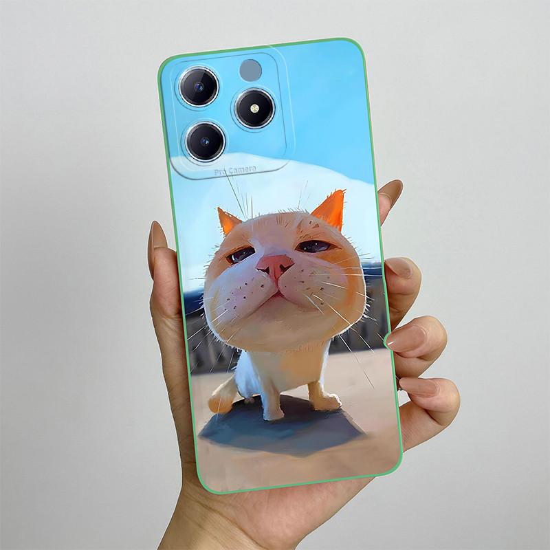 For Realme C63 C61 Narzo N63 Phone Case RealmeC61 RMX3939 Silicon Soft TPU Shockproof Cover Painted Printed Protective Shell Bag