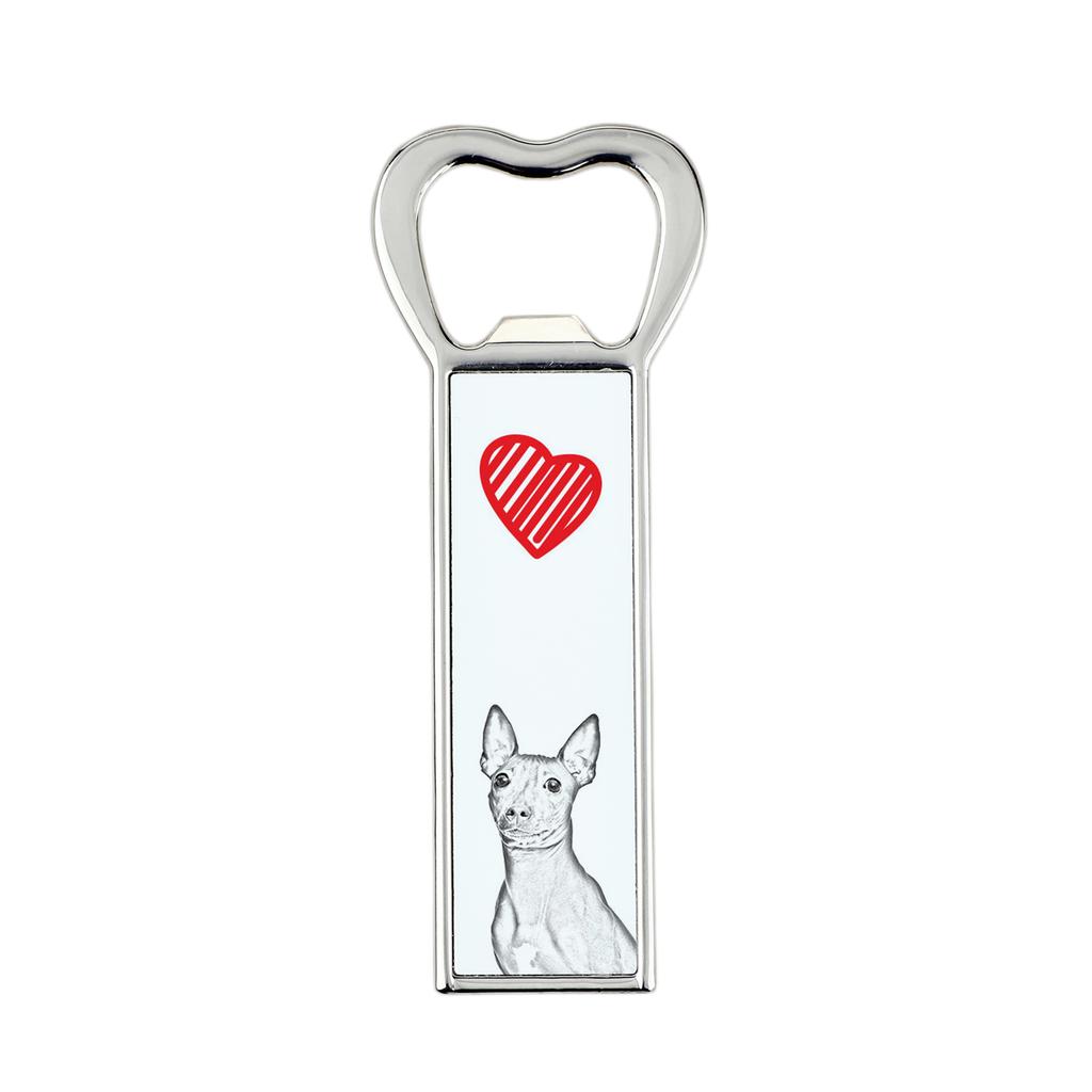 American Hairless Terrier – Bottle opener with a dog, personalized fridge opener | Art-Dog