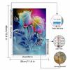 New Arrival 5D DIY Full Circle Diamond Painting "Colorful Rose" Embroidery Cross Stitch Home Decor Gift