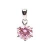 Bien Vetu Pink Moissanite Pendant 3 Carat Simple Prong