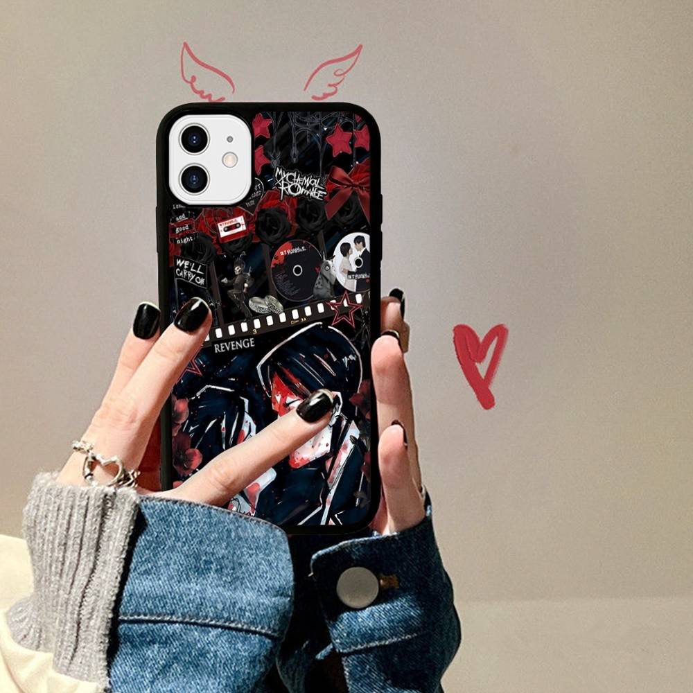 

Чехол для телефона Rock Band M-My C-Chemical R-Romance для IPhone 17 16 15 14 13 12 11 Pro Max Plus MiNi 17Air PC+TPU Бронированный чехол iPhone 13pro max