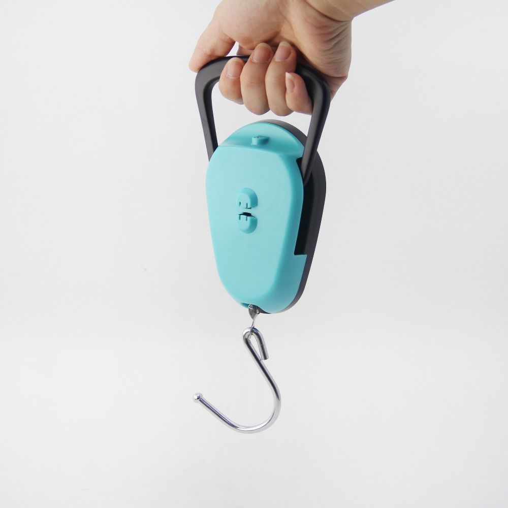 Compact Mini Hand Scale with Tape Measure Travel Weighing Scale Suitcase Measurement