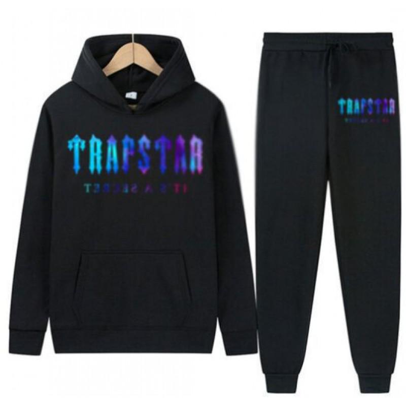 

TRAPSTAR Letter Printed Men s Women s Sportswear Set Hoodie Fashionable Fleece Sweatshirt Men XXXXL